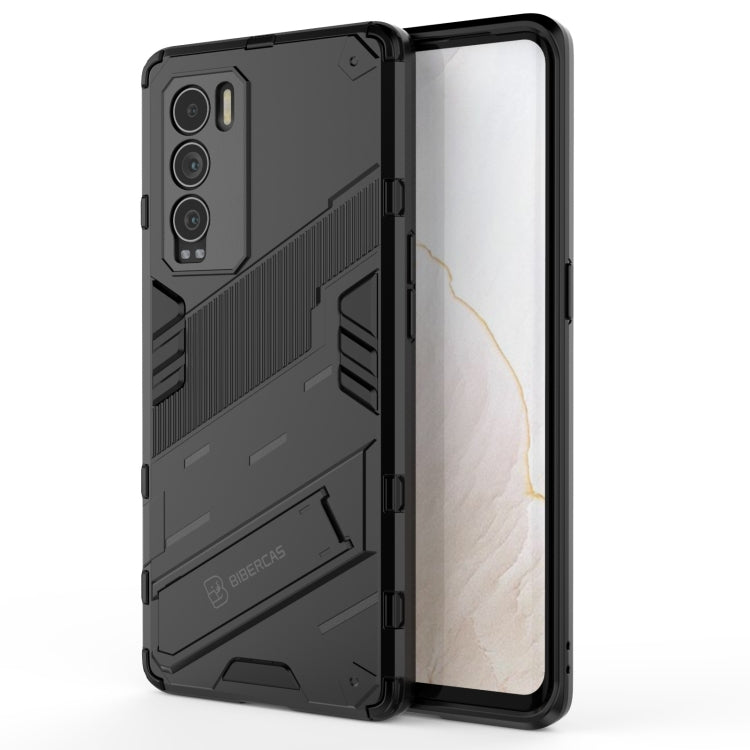 For OPPO Realme GT Explorer Master Punk Armor 2 in 1 PC + TPU Shockproof Case with Invisible Holder(Black) - Realme Cases by buy2fix | Online Shopping UK | buy2fix