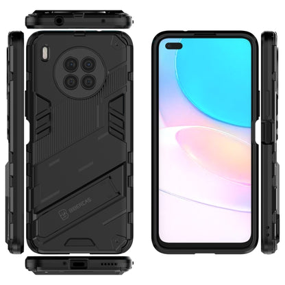 For Huawei nova 8i Foreign Version Punk Armor 2 in 1 PC + TPU Shockproof Case with Invisible Holder(Black) - Huawei Cases by buy2fix | Online Shopping UK | buy2fix