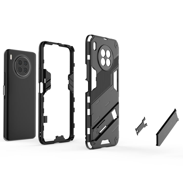 For Huawei nova 8i Foreign Version Punk Armor 2 in 1 PC + TPU Shockproof Case with Invisible Holder(Red) - Huawei Cases by buy2fix | Online Shopping UK | buy2fix