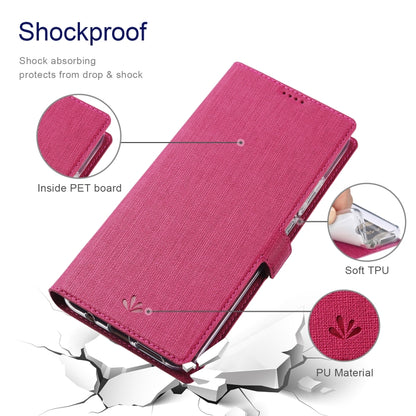 ViLi K Series Shockproof TPU + PU Leather Magnetic Buckle Horizontal Flip Case with Card Slots & Wallet & Holder For Motorola Moto Edge 20 Lite(Rose Red) - Motorola Cases by ViLi | Online Shopping UK | buy2fix