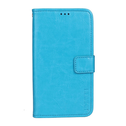 For Motorola Moto G60S idewei Crazy Horse Texture Horizontal Flip Leather Case with Holder & Card Slots & Wallet(Sky Blue) - Motorola Cases by idewei | Online Shopping UK | buy2fix