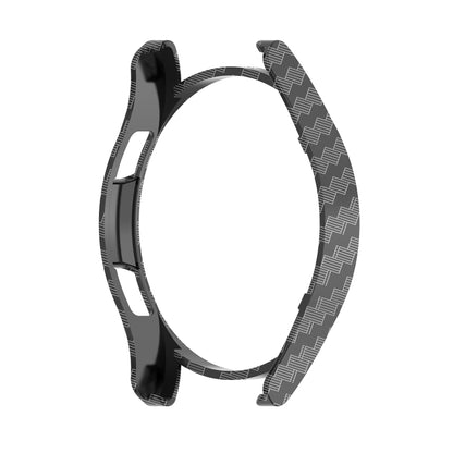 For Samsung Galaxy Watch4 Classic 46mm Half Coverage Hollowed PC Protective Case(Carbon Fibre) - Watch Cases by buy2fix | Online Shopping UK | buy2fix