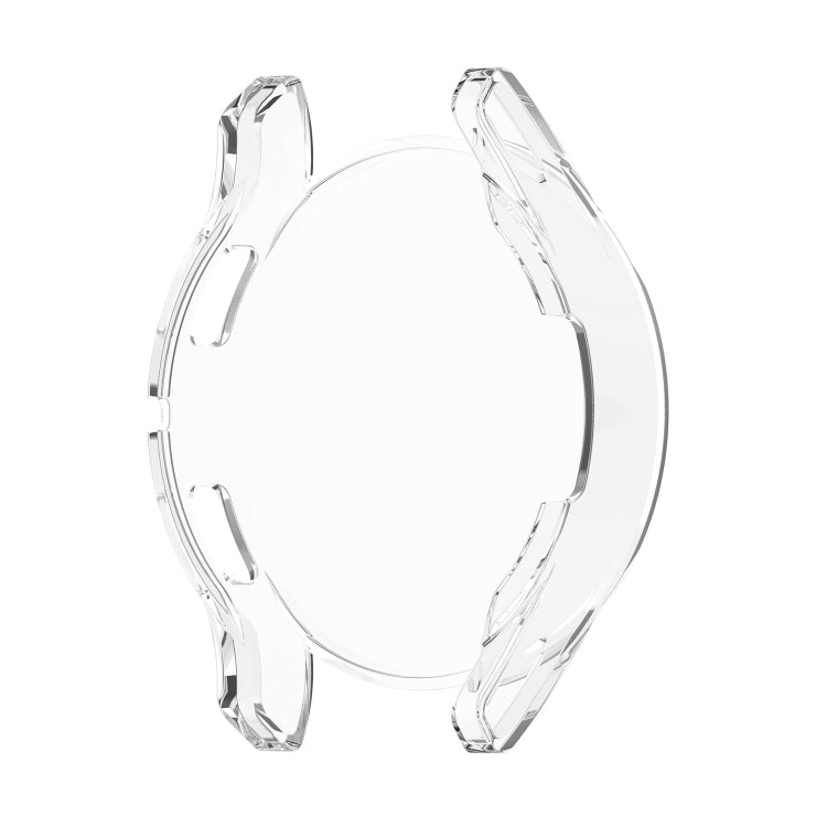 For Samung Galaxy Watch4 44mm Full Coverage TPU Electroplating Protective Case Cover(Transparent White) - Watch Cases by buy2fix | Online Shopping UK | buy2fix