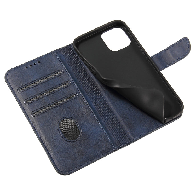 For iPhone 13 Calf Texture Buckle Horizontal Flip Leather Case with Holder & Card Slots & Wallet(Blue) - iPhone 13 Cases by buy2fix | Online Shopping UK | buy2fix