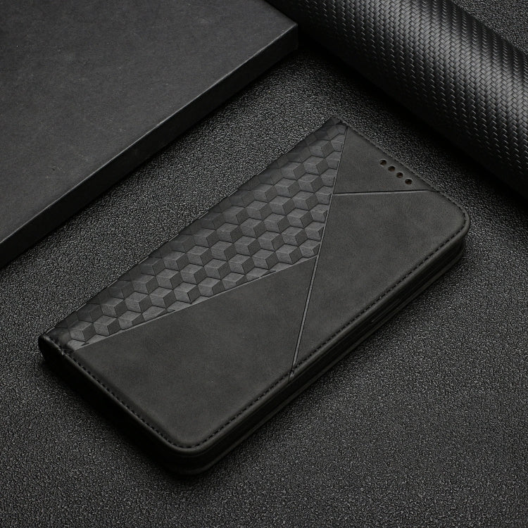 For Xiaomi Mi 10T Pro 5G / Mi 10T 5G Diamond Pattern Splicing Skin Feel Magnetic Horizontal Flip Leather Case with Card Slots & Holder & Wallet(Black) - Xiaomi Cases by buy2fix | Online Shopping UK | buy2fix