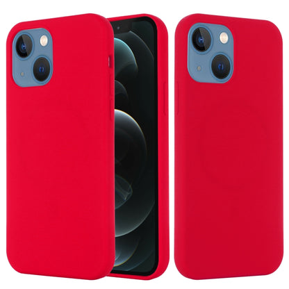 For iPhone 13 mini Shockproof Silicone Magnetic Magsafe Case (Red) - iPhone 13 mini Cases by buy2fix | Online Shopping UK | buy2fix