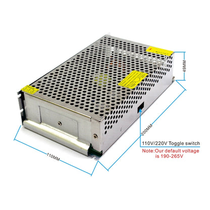 S-250-24 DC24V 10.4A 250W LED Regulated Switching Power Supply, Size: 200 x 110 x 49mm - Power Supplies by buy2fix | Online Shopping UK | buy2fix
