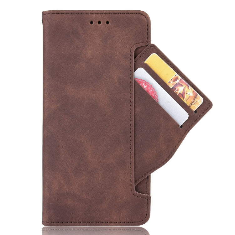 For iPhone 13 Pro Skin Feel Calf Pattern Horizontal Flip Leather Case with Holder & Card Slots & Photo Frame (Brown) - iPhone 13 Pro Cases by buy2fix | Online Shopping UK | buy2fix