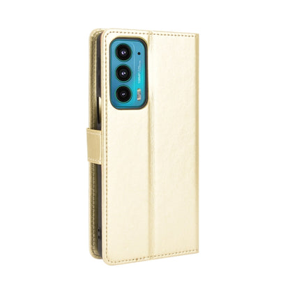 For Motorola Edge 20 Crazy Horse Texture Horizontal Flip Leather Case with Holder & Card Slots & Lanyard(Gold) - Motorola Cases by buy2fix | Online Shopping UK | buy2fix