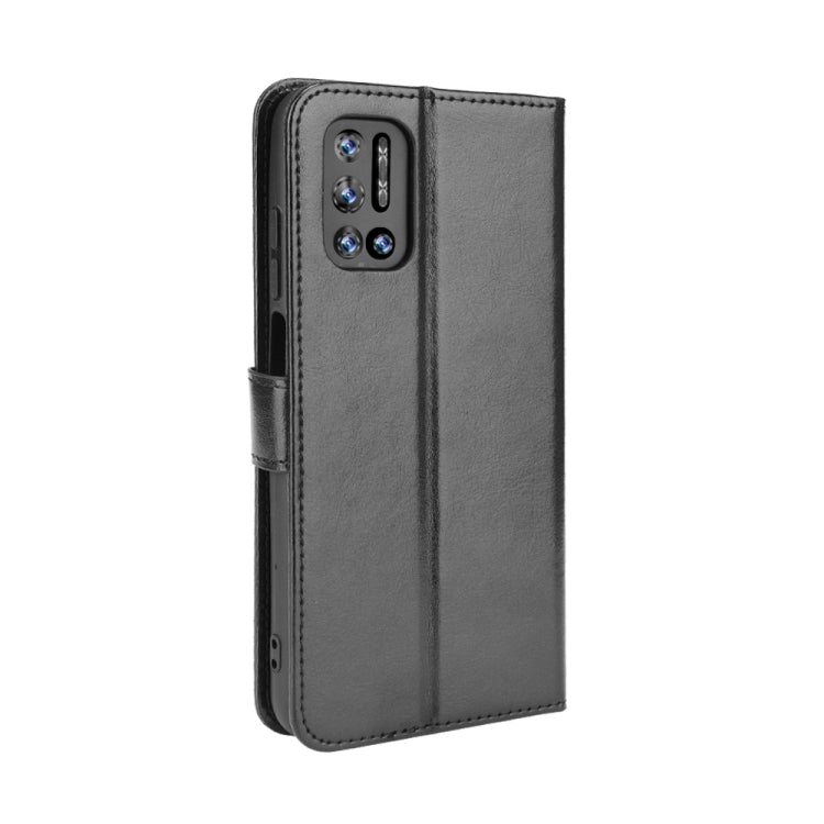 For Doogee N40 Pro Crazy Horse Texture Horizontal Flip Leather Case with Holder & Card Slots & Lanyard(Black) - More Brand by buy2fix | Online Shopping UK | buy2fix