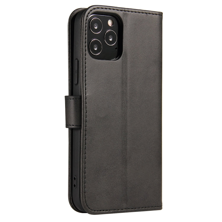 For iPhone 12 mini Calf Texture Buckle Horizontal Flip Leather Case with Holder & Card Slots & Wallet (Black) - iPhone 12 mini Cases by buy2fix | Online Shopping UK | buy2fix