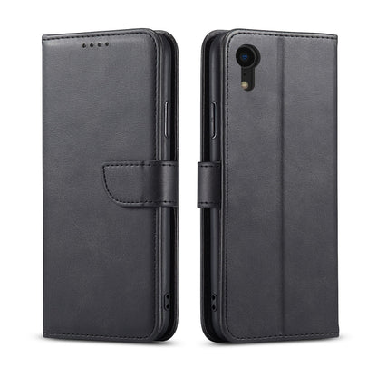 For iPhone XR Calf Texture Buckle Horizontal Flip Leather Case with Holder & Card Slots & Wallet(Black) - More iPhone Cases by buy2fix | Online Shopping UK | buy2fix