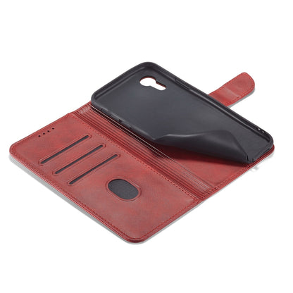 For iPhone XR Calf Texture Buckle Horizontal Flip Leather Case with Holder & Card Slots & Wallet(Red) - More iPhone Cases by buy2fix | Online Shopping UK | buy2fix