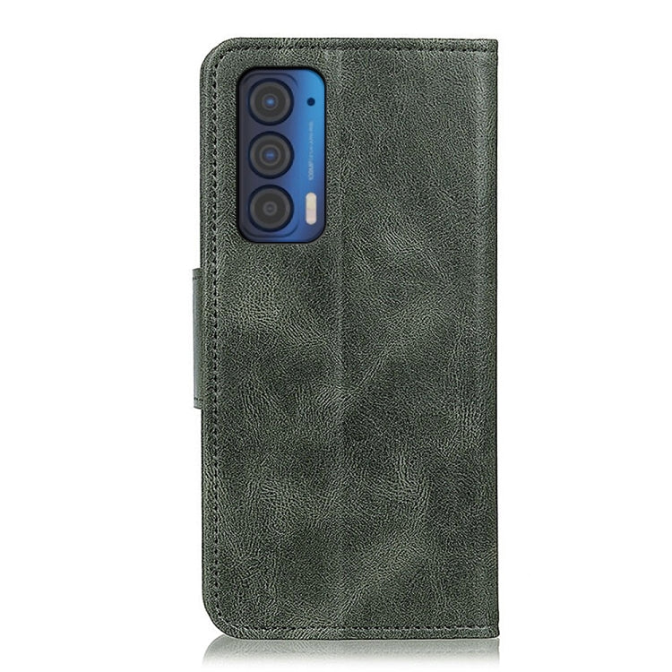 For Motorola Edge (2021) Mirren Crazy Horse Texture Horizontal Flip Leather Case with Holder & Card Slots & Wallet(Dark Green) - Motorola Cases by buy2fix | Online Shopping UK | buy2fix