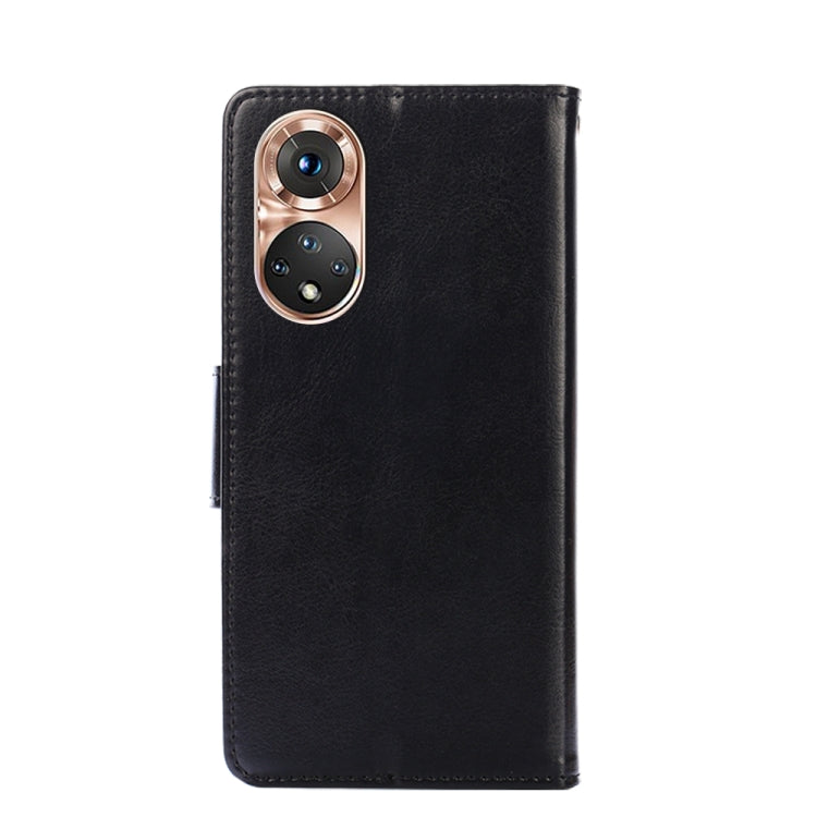 For Honor 50 Crystal Texture Horizontal Flip Leather Case with Holder & Card Slots & Wallet(Black) - Honor Cases by buy2fix | Online Shopping UK | buy2fix