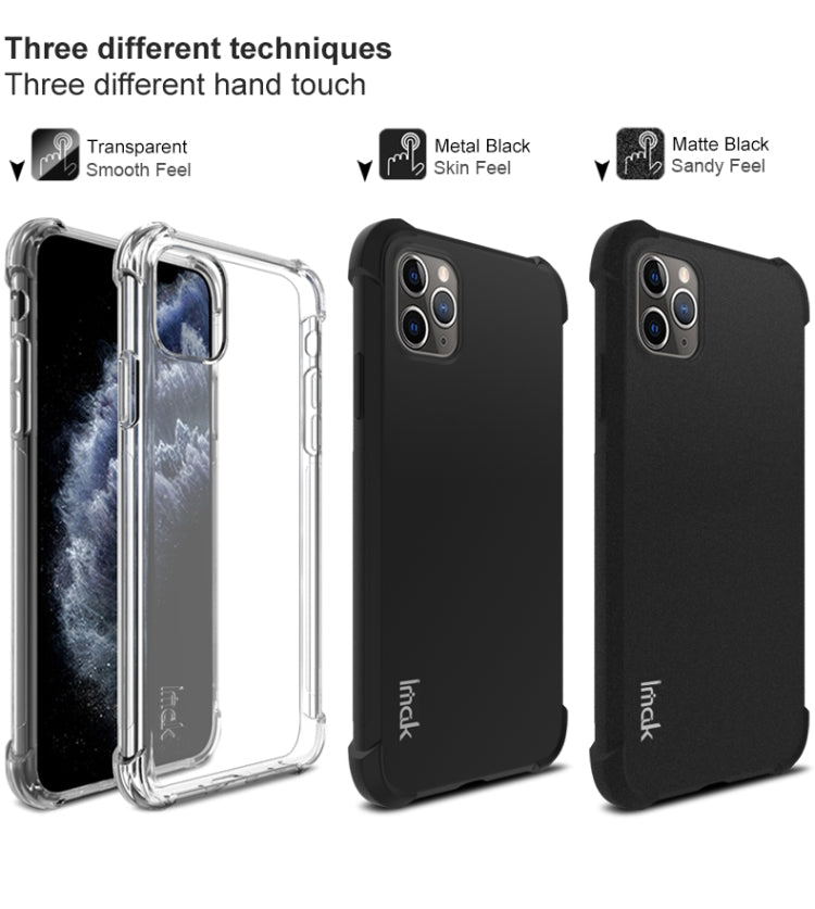 For iPhone 11 Pro IMAK All-inclusive Shockproof Airbag TPU Case, with Screen Protector(Matte Black) - iPhone 11 Pro Cases by imak | Online Shopping UK | buy2fix