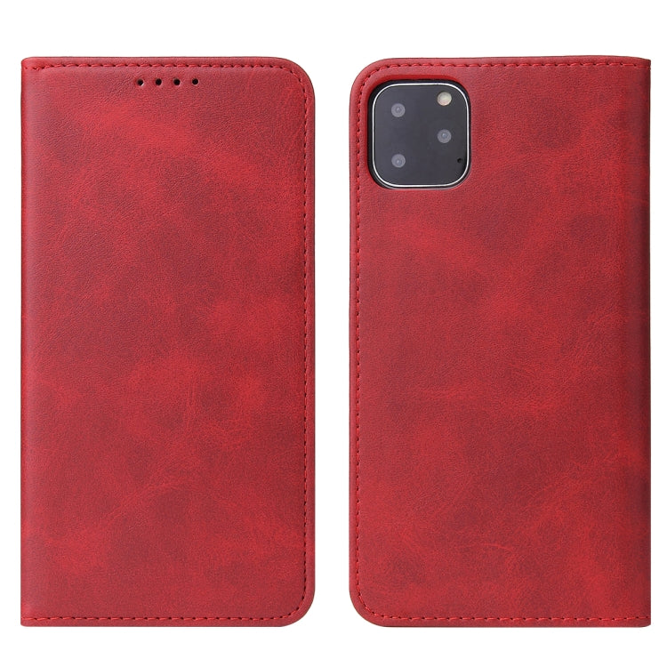 For iPhone 11 Pro Calf Texture Magnetic Horizontal Flip Leather Case with Holder & Card Slots & Wallet (Red) - iPhone 11 Pro Cases by buy2fix | Online Shopping UK | buy2fix