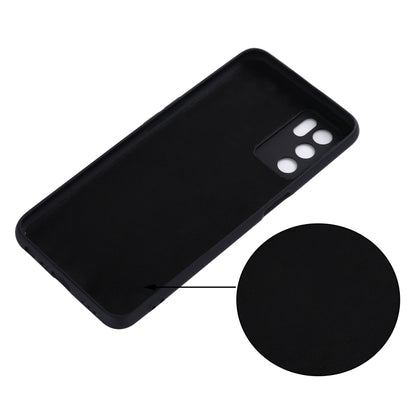 For OPPO A16 / A16S Foreign Version Solid Color Liquid Silicone Shockproof Full Coverage Protective Case(Black) - OPPO Cases by buy2fix | Online Shopping UK | buy2fix