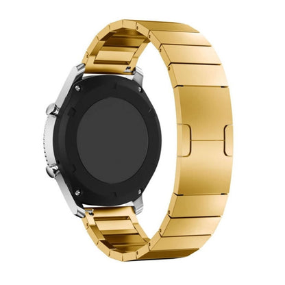 For Huawei GT3 46mm Watch One-bead Steel Original Buckle Watch Band,Width 22mm(Gold) - Watch Bands by buy2fix | Online Shopping UK | buy2fix