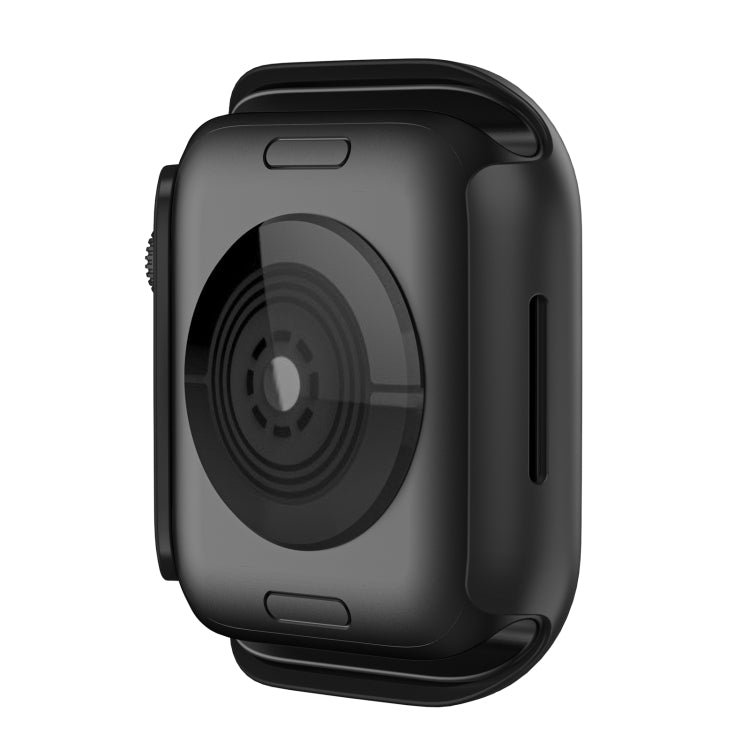 Shockproof TPU Protective Case For Apple Watch Series 9 / 8 / 7 45mm(Black) - Watch Cases by buy2fix | Online Shopping UK | buy2fix