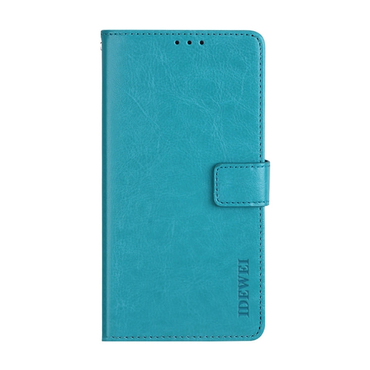 For Huawei nova 9 idewei Crazy Horse Texture Leather Case with Holder & Card Slots & Wallet(Blue) - Huawei Cases by idewei | Online Shopping UK | buy2fix