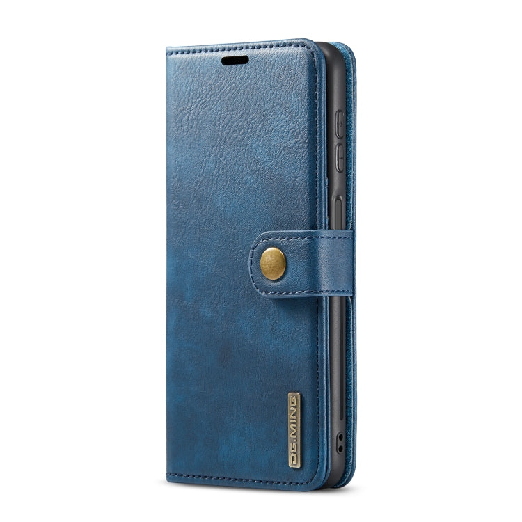 For Samsung Galaxy A13 5G DG.MING Crazy Horse Texture Detachable Magnetic Leather Phone Case(Blue) - Galaxy Phone Cases by DG.MING | Online Shopping UK | buy2fix