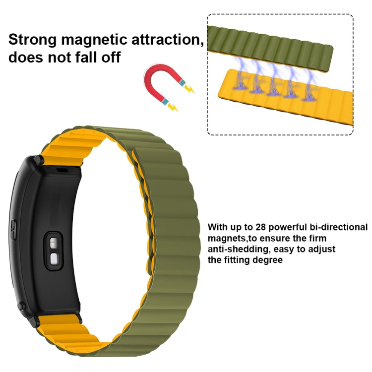 For Fitbit Charge 3 / 4 Silicone Magnetic Watch Band(Black) - Watch Bands by buy2fix | Online Shopping UK | buy2fix
