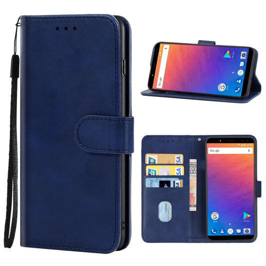 Leather Phone Case For Ulefone Power 3 / Power 3S(Blue) - Ulefone Cases by buy2fix | Online Shopping UK | buy2fix