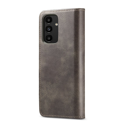 For Samsung Galaxy A13 4G DG.MING Crazy Horse Texture Detachable Magnetic Leather Phone Case(Grey) - Galaxy Phone Cases by DG.MING | Online Shopping UK | buy2fix