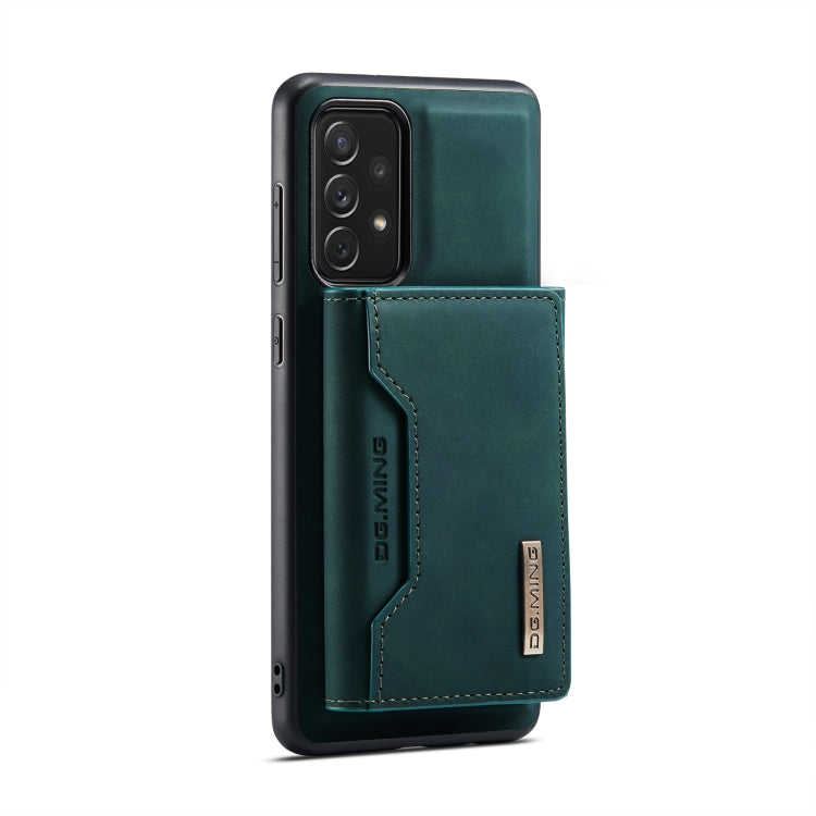 For Samsung Galaxy A33 5G DG.MING M2 Series 3-Fold Multi Card Bag Phone Case(Green) - Galaxy Phone Cases by DG.MING | Online Shopping UK | buy2fix