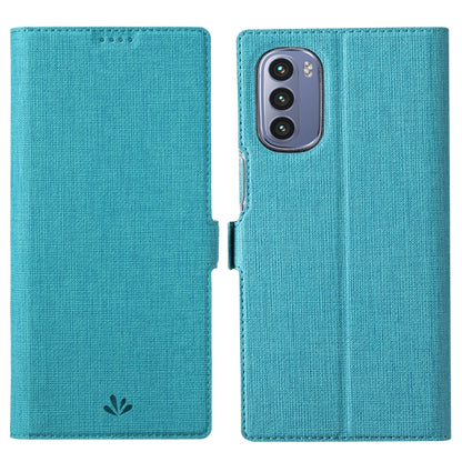 For Motorola Moto G Stylus 2022 ViLi K Series Magnetic Buckle Leather Phone Case(Blue) - Motorola Cases by ViLi | Online Shopping UK | buy2fix