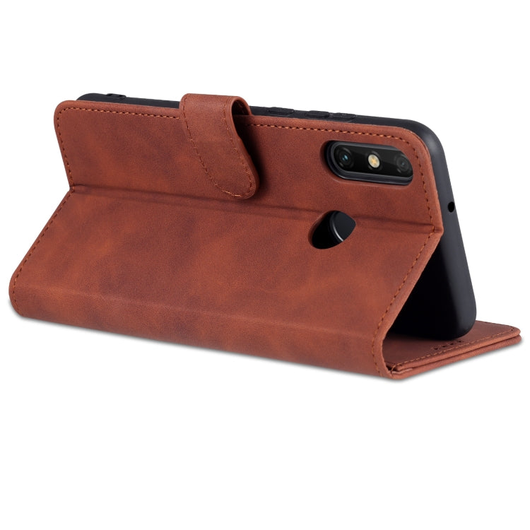 For Huawei Enjoy 20e AZNS Skin Feel Calf Texture Horizontal Flip Leather Phone Case(Brown) - Huawei Cases by AZNS | Online Shopping UK | buy2fix