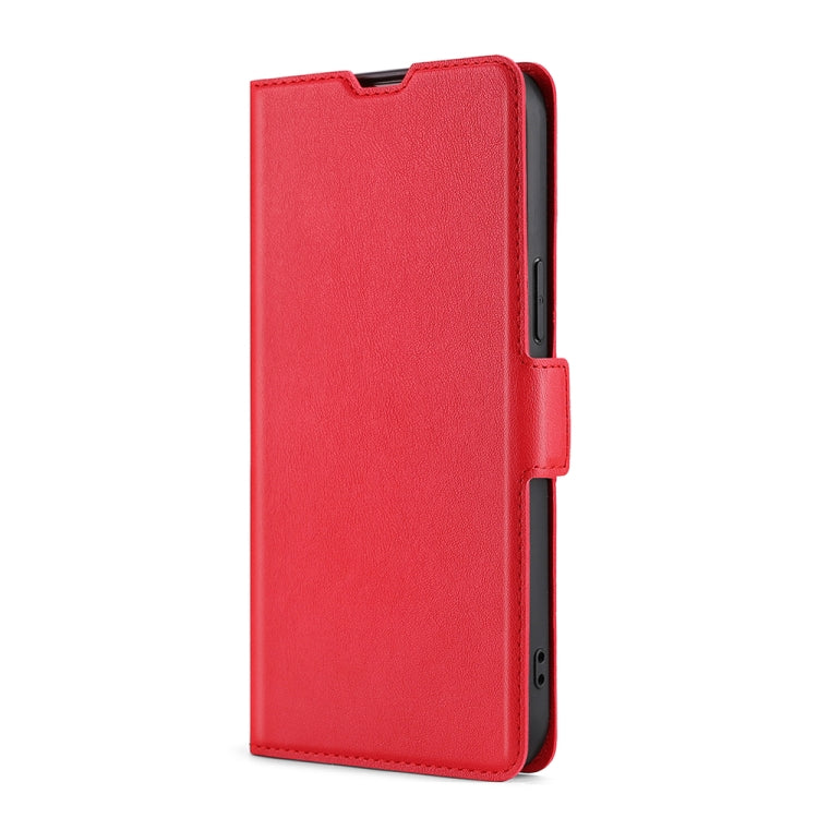 For Doogee Y8 Ultra-thin Voltage Side Buckle PU + TPU Leather Phone Case(Red) - More Brand by buy2fix | Online Shopping UK | buy2fix