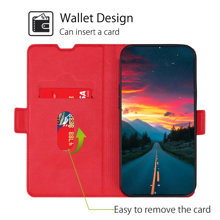 For Ulefone Note 10 Ultra-thin Voltage Side Buckle PU + TPU Leather Phone Case(Red) - Ulefone Cases by buy2fix | Online Shopping UK | buy2fix