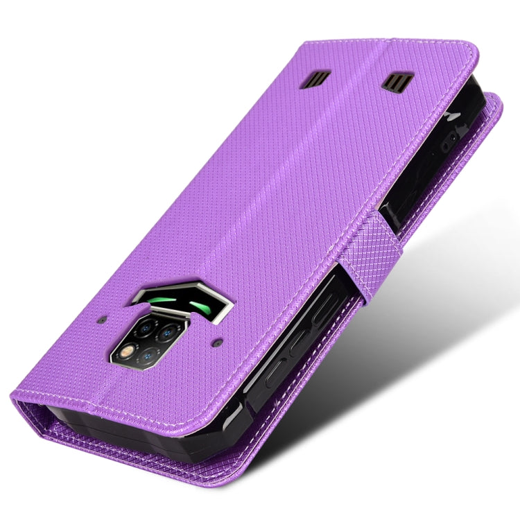 For Doogee S88 Pro / S88 Plus Diamond Texture Leather Phone Case(Purple) - Doogee Cases by buy2fix | Online Shopping UK | buy2fix