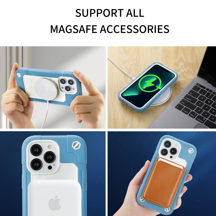 For iPhone 13 Pro Colorful Magsafe Magnetic Phone Case (Ice Blue) - iPhone 13 Pro Cases by buy2fix | Online Shopping UK | buy2fix