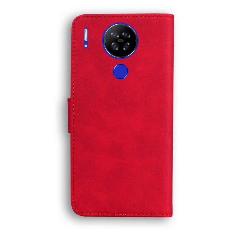 For Blackview A80 Skin Feel Pure Color Flip Leather Phone Case(Red) - More Brand by buy2fix | Online Shopping UK | buy2fix