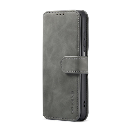 For Samsung Galaxy A13 5G DG.MING Retro Oil Edge Flip Leather Phone Case(Grey) - Galaxy Phone Cases by DG.MING | Online Shopping UK | buy2fix