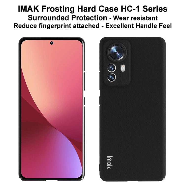 For Xiaomi 12 Pro imak HC-1 Series Frosted Hard Phone Case(Black) - Xiaomi Cases by imak | Online Shopping UK | buy2fix