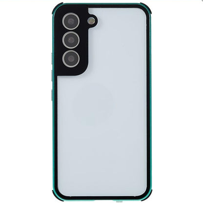 For Samsung Galaxy S22+ 5G Anti-peeping Magnetic Double-sided Tempered Glass Phone Case(Green) - Galaxy S22+ 5G Cases by buy2fix | Online Shopping UK | buy2fix