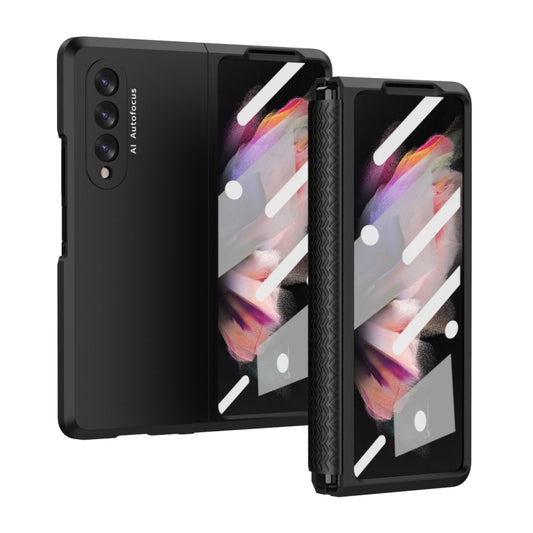 For Samsung Galaxy Z Fold3 5G 360 Full Body TPU Hinge Flip Phone Case(Black) - Galaxy Phone Cases by buy2fix | Online Shopping UK | buy2fix