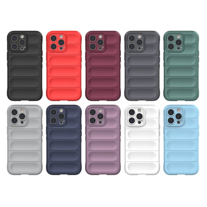 For iPhone 13 Pro Magic Shield TPU + Flannel Phone Case (Dark Blue) - iPhone 13 Pro Cases by buy2fix | Online Shopping UK | buy2fix