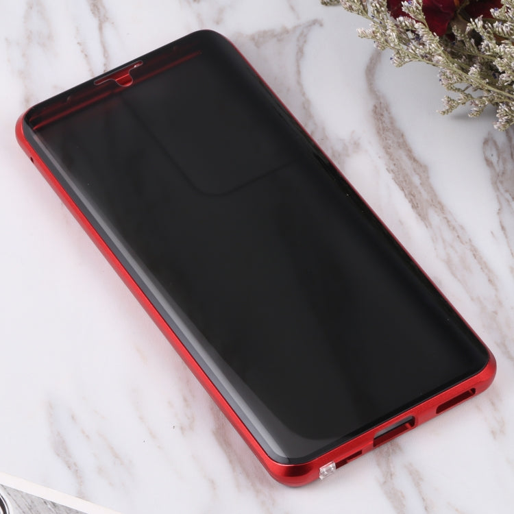 For Samsung Galaxy S21 Ultra 5G Anti-peeping Magnetic Double-sided Tempered Glass Phone Case(Red) - Galaxy S21 Ultra 5G Cases by buy2fix | Online Shopping UK | buy2fix