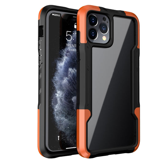 For iPhone 13 Armor Acrylic 3 in 1 Phone Case(Orange) - iPhone 13 Cases by buy2fix | Online Shopping UK | buy2fix