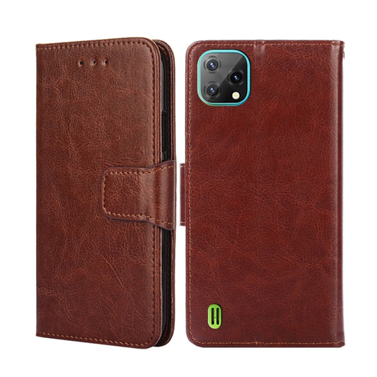 For Blackview A55 Crystal Texture Leather Phone Case(Brown) - More Brand by buy2fix | Online Shopping UK | buy2fix