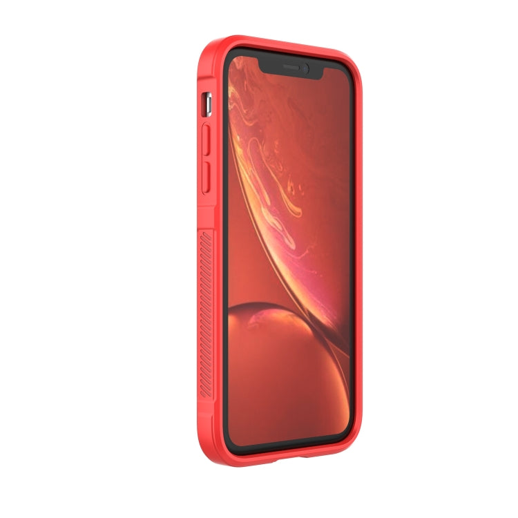 For iPhone XR Magic Shield TPU + Flannel Phone Case(Wine Red) - More iPhone Cases by buy2fix | Online Shopping UK | buy2fix