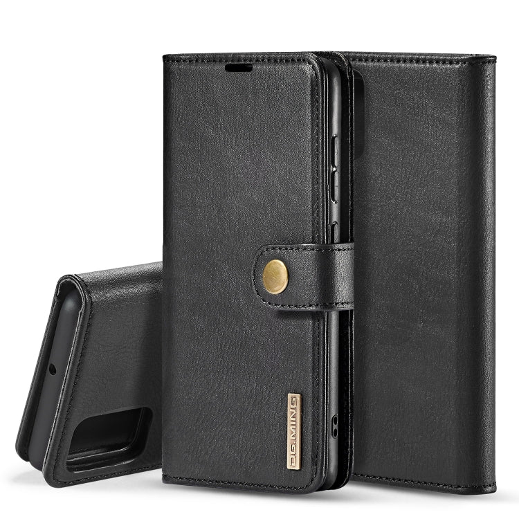 For Galaxy A51 DG.MING Crazy Horse Texture Flip Detachable Magnetic Leather Case with Holder & Card Slots & Wallet(Black) - Galaxy Phone Cases by DG.MING | Online Shopping UK | buy2fix