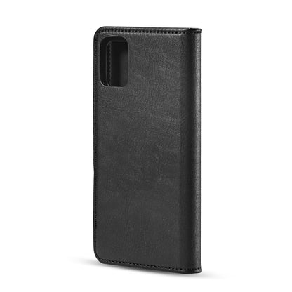 For Galaxy A51 DG.MING Crazy Horse Texture Flip Detachable Magnetic Leather Case with Holder & Card Slots & Wallet(Black) - Galaxy Phone Cases by DG.MING | Online Shopping UK | buy2fix