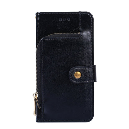 For Blackview A95 Zipper Bag Leather Phone Case(Black) - More Brand by buy2fix | Online Shopping UK | buy2fix
