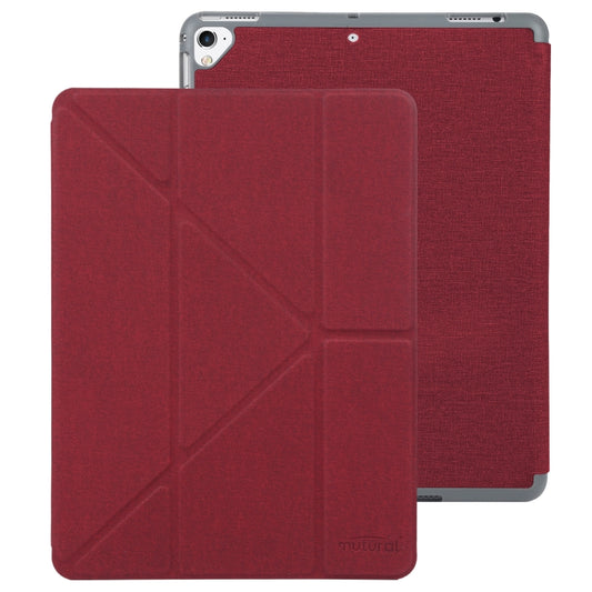 Mutural King Kong Series Deformation Holder Leather Tablet Case For iPad 9.7 2018 / 2017(Red) - iPad 9.7 (2018) & (2017) Cases by Mutural | Online Shopping UK | buy2fix